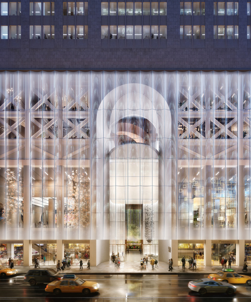 snøhetta re-imagines new york's 550 madison avenue with undulating glass curtainwall
