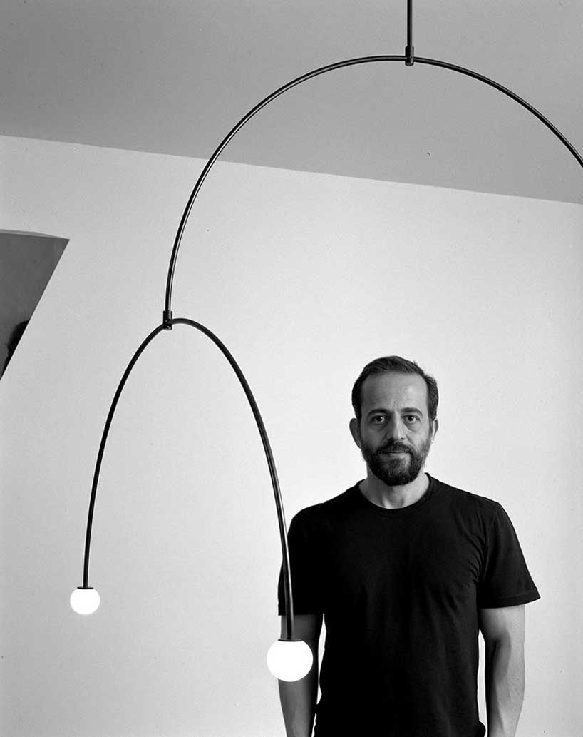 michael anastassiades shows mobile chandeliers at brussels design september