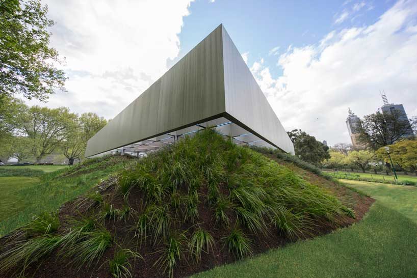 rem koolhaas and david gianotten of OMA complete Mpavilion melbourne