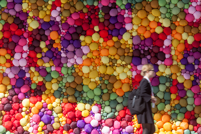 pink intruder creates vibrant mural celebrating the many colors of fruits and veggies