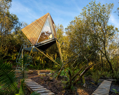 new british design creates cornish quarry hideouts