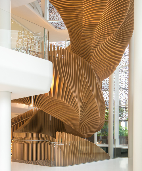ora ito sculpts parametric staircase for LVMH's media division office in paris