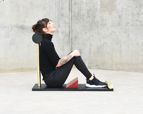 paula claveriá experiments with geometric theory to create abstract furniture