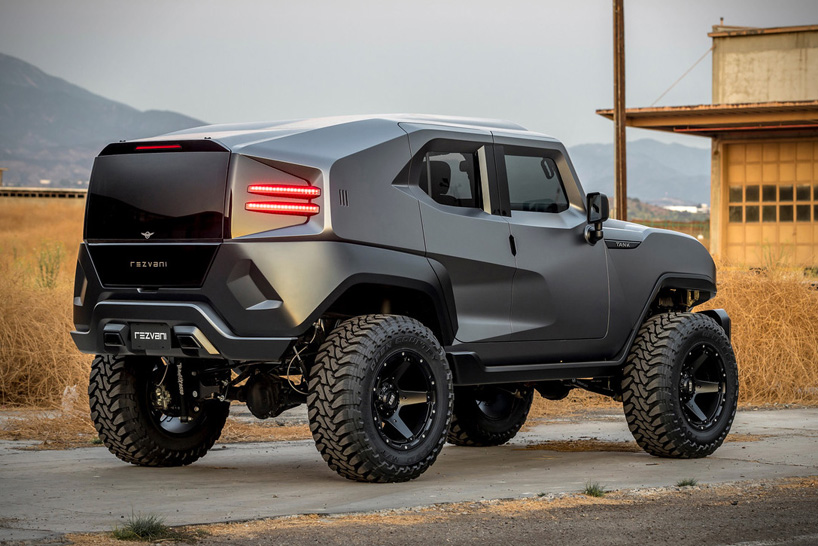 rezvani's tank SUV is an extreme tactical urban vehicle with 500-HP