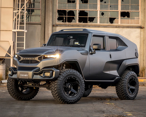 rezvani's tank SUV is an extreme tactical urban vehicle with 500-HP