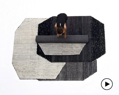 ronan and erwan bouroullec present a geometric series of handknotted rugs