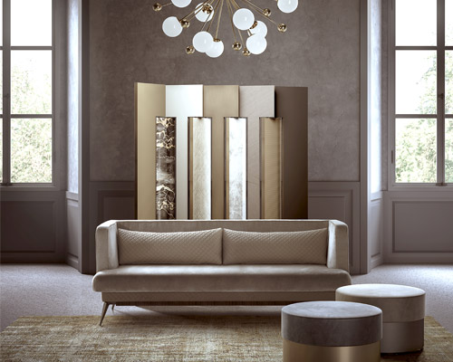 rossato home collection juxtapositions precious materials with simplicity
