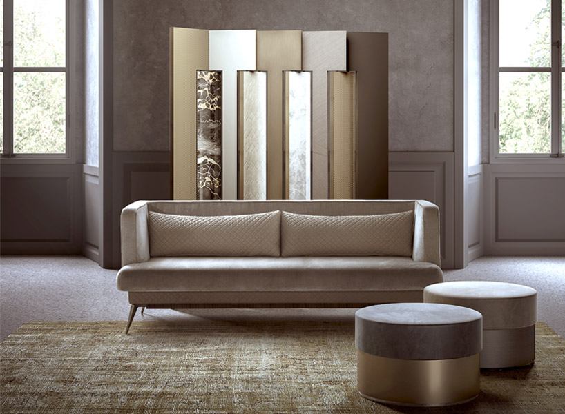 rossato home collection juxtapositions precious materials with simplicity