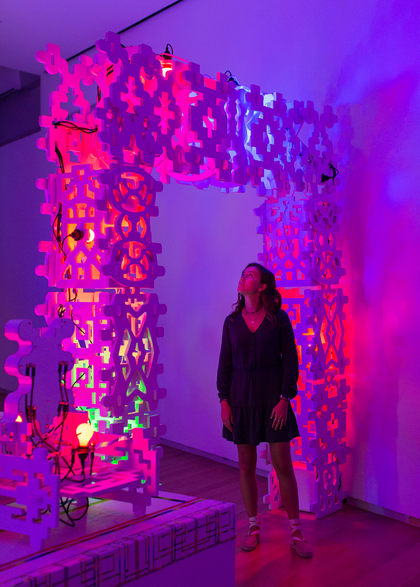 museum of arts & design integrates visitor into multi