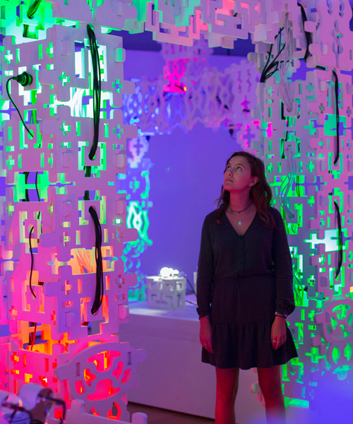 museum of arts and design surrounds visitors in multi-sensory sound installations