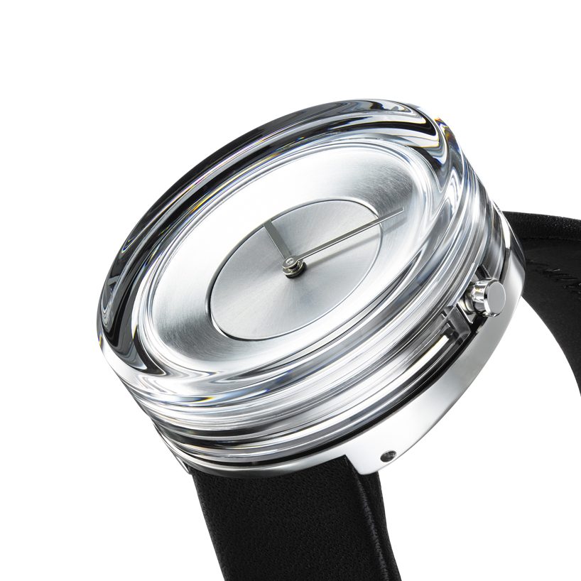 tokujin yoshioka's glass watch is the latest in issey miyake