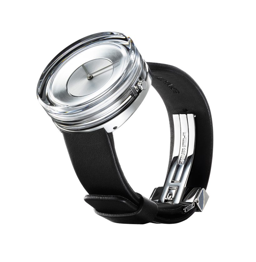 tokujin yoshioka's glass watch is the latest in issey miyake