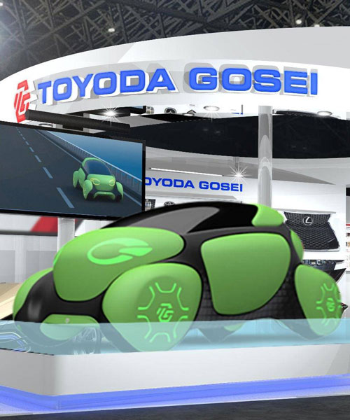 toyoda gosei flesby II concept turns road safety into soft play