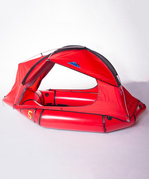 traft fuses the tent with a folding watercraft