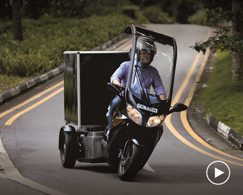 TUMCREATE LEO electric scooter optimizes cargo delivery in mega-cities