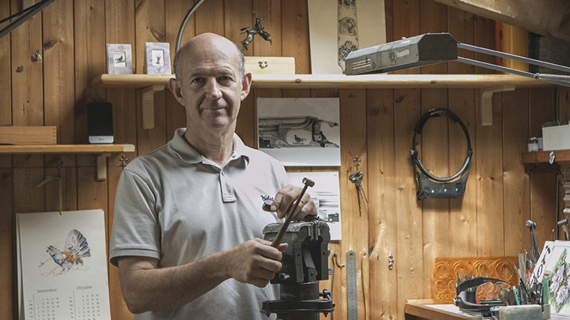 unimatic employs master decorator of guns to create unique timepieces