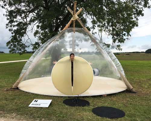 yena young's zeitzelt keltic tent explores the history of the swabian alps