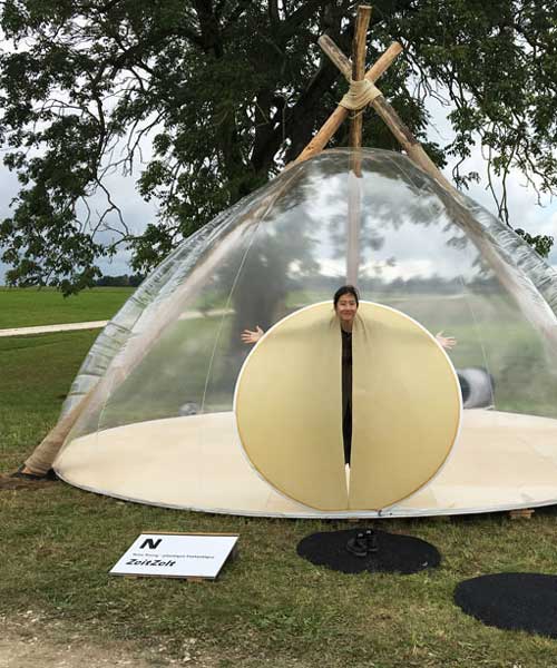 yena young's zeitzelt keltic tent explores the history of the swabian alps