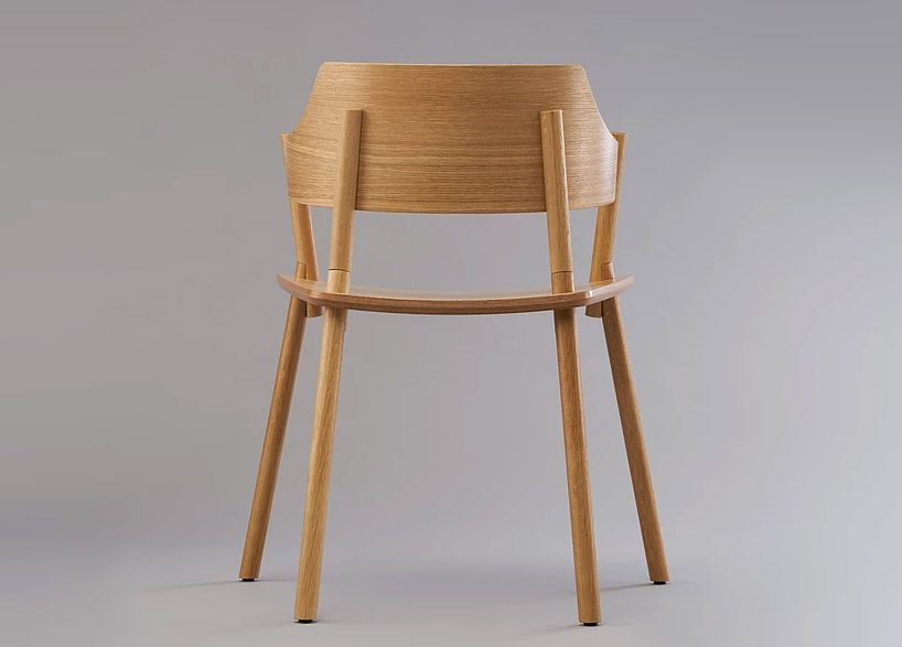 chen zalkind creates a series of wooden furniture using pressure as a bonding method