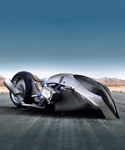 BMW R1100 KHAN concept is a futuristic motorcycle that belongs to blade runner