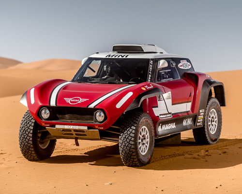 MINI's john cooper works buggy + rally vehicles ready for dakar 2018