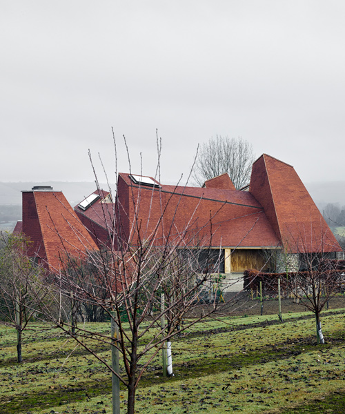 contemporary clay-clad country house crowned UK's best new residence
