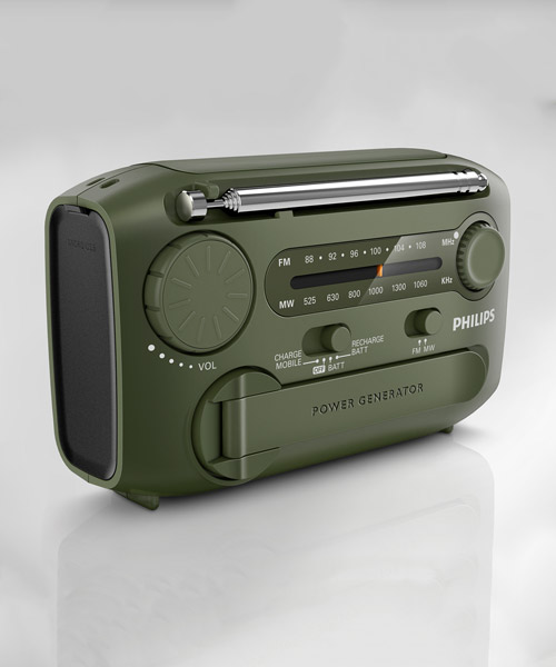 philips comes to the rescue with portable survival-kit radio