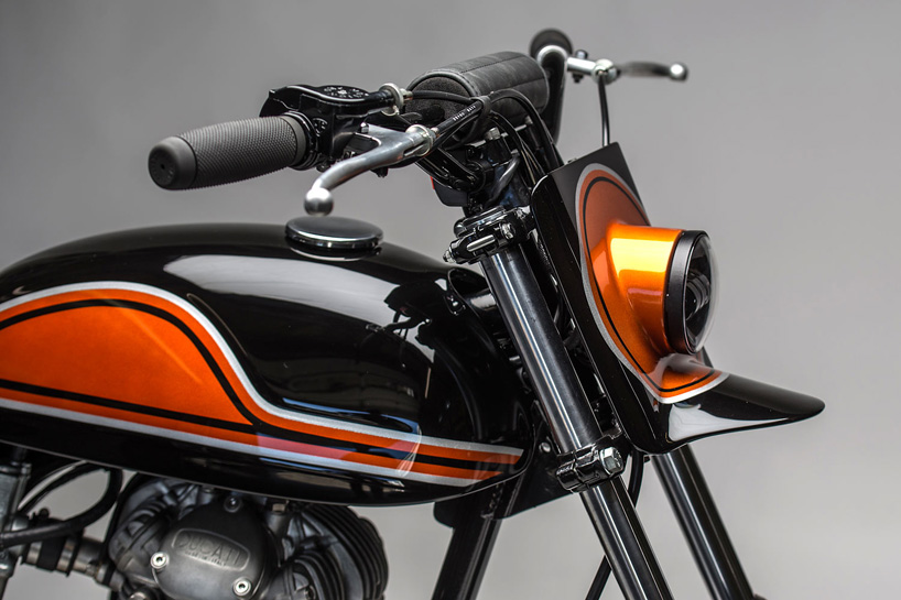 the dastardly ducati 250 custom scrambler by motorelic