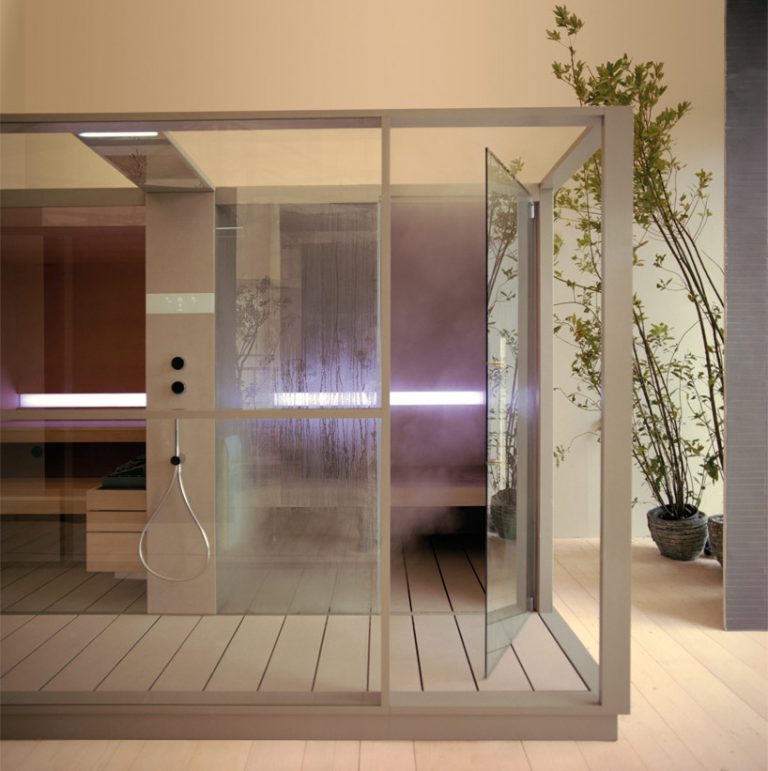 effegibi logica sauna and hammam seamlessly adapts to perfect spa spaces