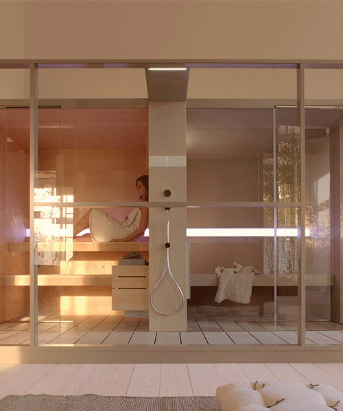 effe perfect wellness logica sauna and hammam seamlessly adapts to spa spaces