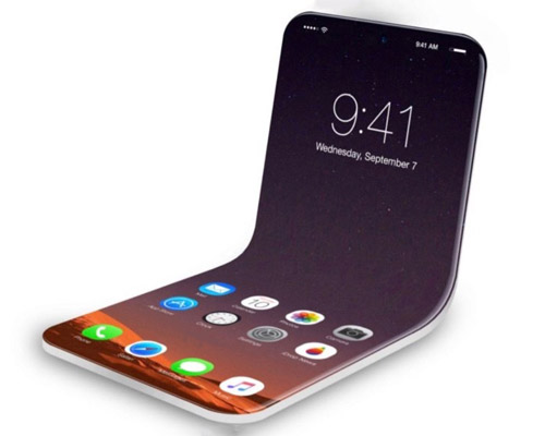 apple patent reveals foldable flip phone display that opens and closes just like a book