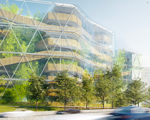 hubert et roy's student hall proposal in paris pays homage to chinese landscaping culture