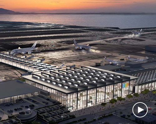 foster + partners to extend marseille airport with 22-meter-high glazed hall