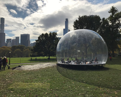 performa 17 brings to life francois dallegret’s iconic environment-bubble