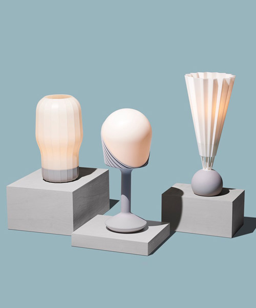 gantri's 3D printed lamps use translucent, diffusing materials