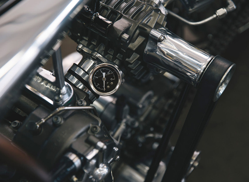 hazan motorworks' supercharged KTM motorcycle boasts exceptional metalwork