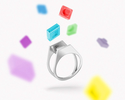 3D-printed LEGO jewellery by hintlab makes accessorising child's play