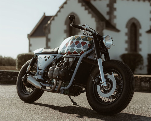 honda 1100 goldwing act two custom motorcycle by sur les chapeaux de roues