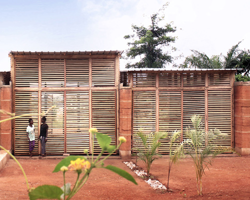 'inside out school' in ghana incorporates local materials and sustainable design solutions