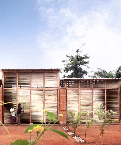 'inside out school' in ghana incorporates local materials and sustainable design solutions