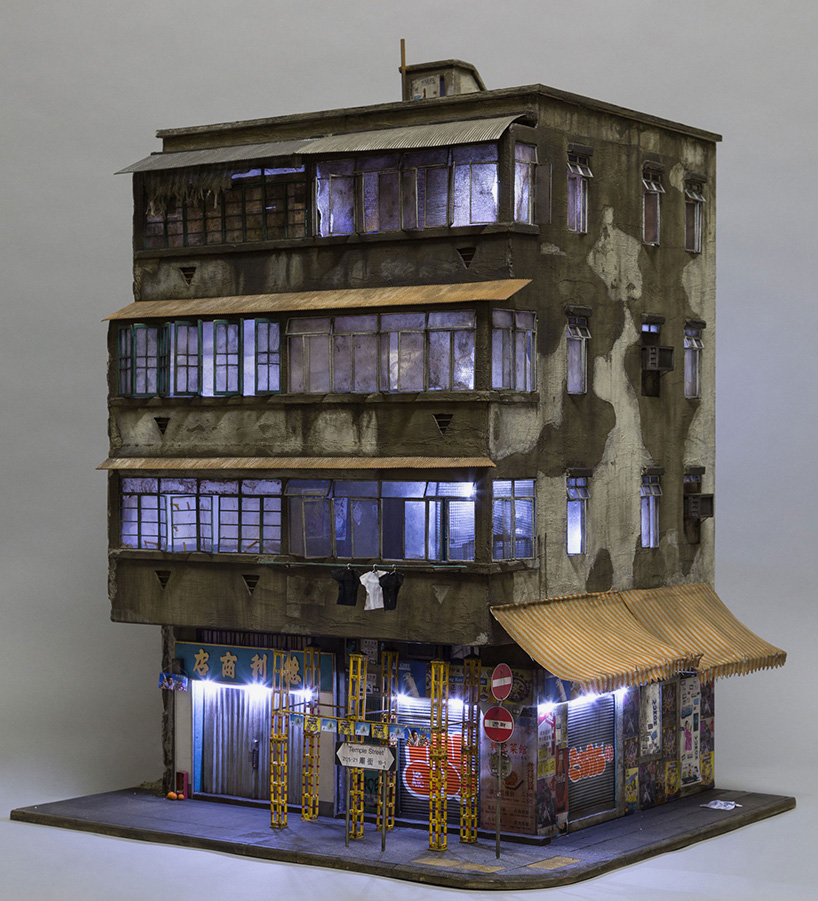 joshua smith miniaturizes hong kong through tiny architectural settings