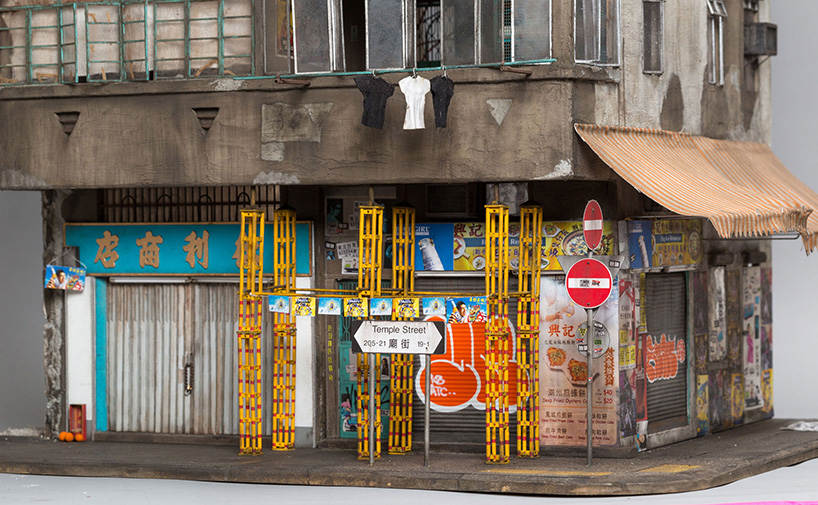 joshua smith miniaturizes hong kong urban life through tiny architectural settings
