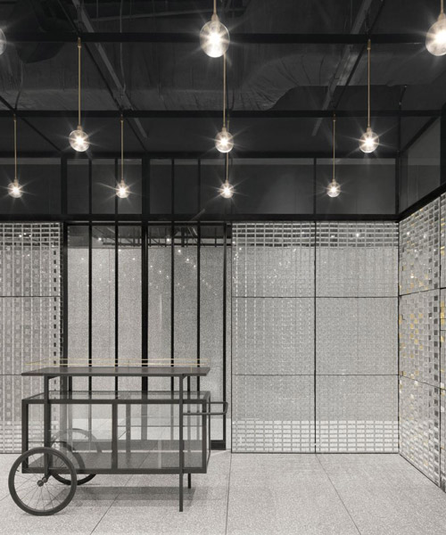 neri & hu's multipurpose function room in beijing is decked in luminous glass boxes