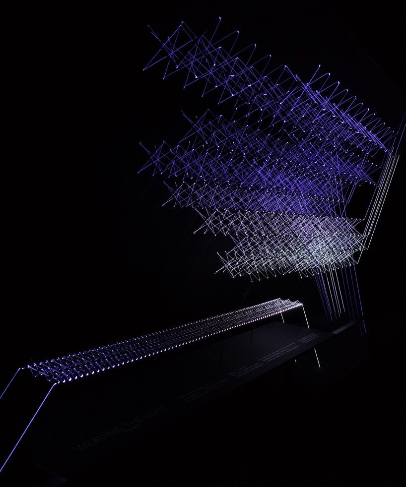 nownao's eclectic weaving light installation featured at tokyo midtown
