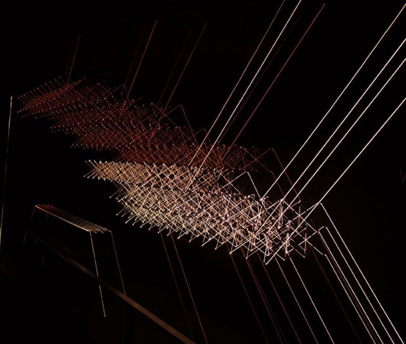 nownao's eclectic weaving light installation featured at tokyo midtown
