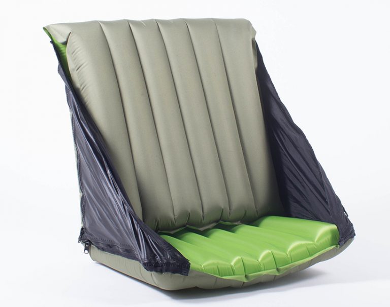 Pac Back 'pac back trio' combines a sleeping pad, pillow and chair for campers