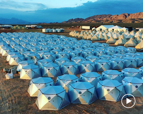 SHIFTPODS provide comfortable shelter for disaster relief zones and burning man campers