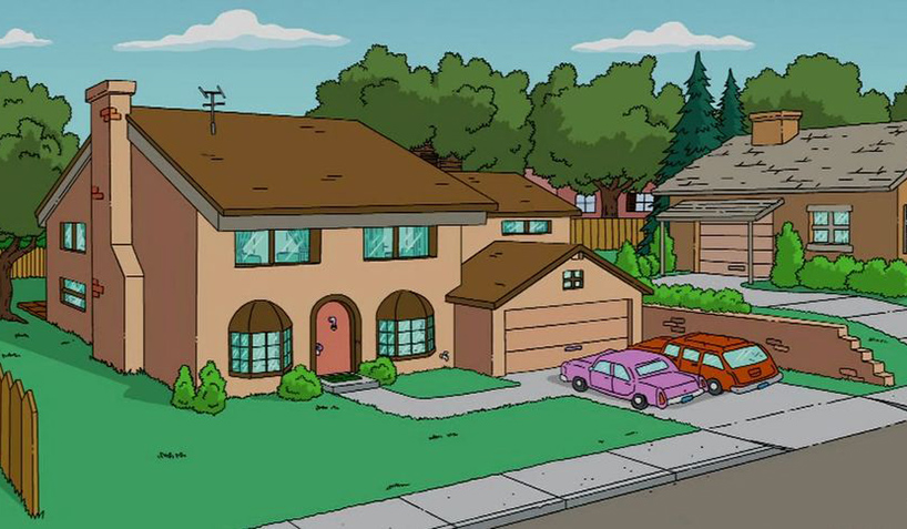 simpsons home architectural styles