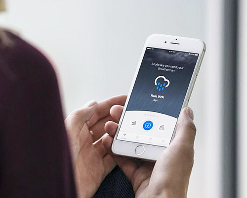 a meteorologist made an unforgettable umbrella with built-in bluetooth