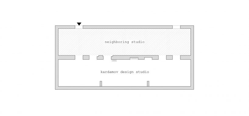 the kardamov studio in berlin is conceived within an empty basement by so + so studio